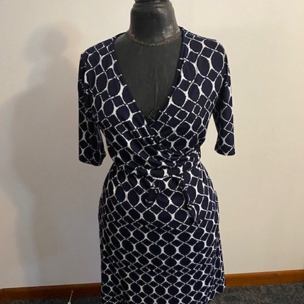 GILLI Blue, White dress, size Small